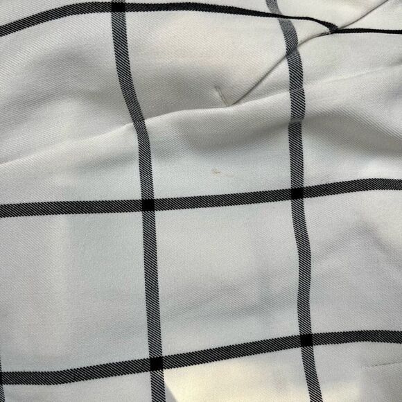 Lane Bryant Wide Leg Cuffed Cropped Plaid Pants 14 - Picture 10 of 11